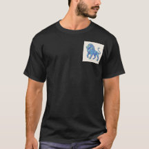 ホログラフィック幾何学ライオンTシャツ