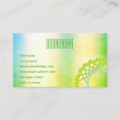 ホログラフィック懐中電灯カラフル幾何学水色 名刺 (裏面)