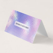 ホログラフィック折り畳み名刺 名刺 (正面)