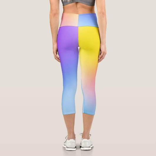 ホログラフィック抽象芸術カプリレギンス カプリレギンス (裏面)