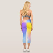 ホログラフィック抽象芸術カプリレギンス カプリレギンス (裏面)