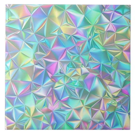 ホログラフィック抽象芸術パターン タイル (正面)