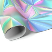 ホログラフィック抽象芸術パターン ラッピングペーパー (ロールコーナー)