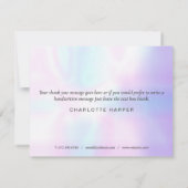 ホログラフィック春葉ビジネスサンキューカード サンキューカード (裏面)