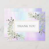 ホログラフィック春葉ビジネスサンキューカード サンキューカード (正面/裏面)