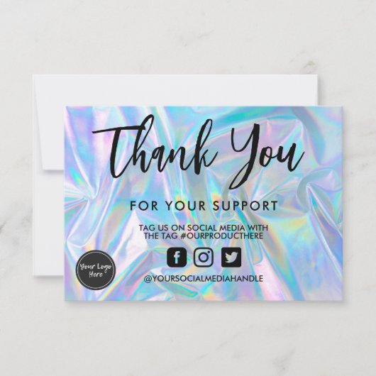 ホログラフィック書道ありがとうメディア挿入 (正面)