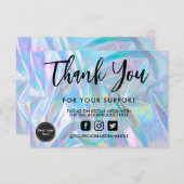 ホログラフィック書道ありがとうメディア挿入 (正面/裏面)