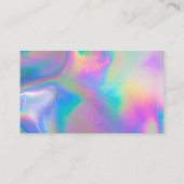 ホログラフィック書道ありがとう名刺 名刺 (裏面)