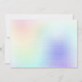 ホログラフィック書道の大学院風景写真 招待状 (裏面)