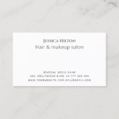 ホログラフィック水カラーエレガント抽象芸術 名刺 (裏面)