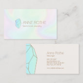 ホログラフィック水晶エネルギーヒーラ 名刺 (正面/裏面)