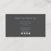 ホログラフィック液体名刺 名刺 (裏面)