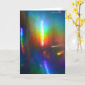 ホログラフィック炎 カード (黄色い花)