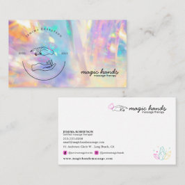 ホログラフィック結晶マッサージセラピスト密  名刺