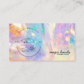 ホログラフィック結晶マッサージセラピスト密 名刺 (正面)