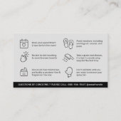 ホログラフィック編集可能サンレススプレータンアフターケア  名刺 (裏面)