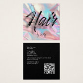 ホログラフィック美容師名刺 (正面&裏面)