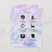 ホログラフィック背景ホログラムネオンキャンドル気に サンキューカード (正面/裏面)