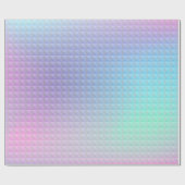 ホログラフィック背景。ホログラムエラー。マルチコロ ラッピングペーパー (フラット)