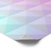 ホログラフィック背景。ホログラムグリッチ。マルチコロ ポスター (角)