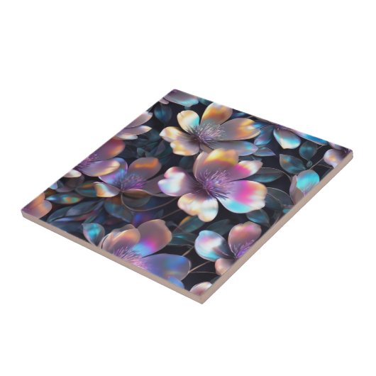 ホログラフィック花 タイル (側面)