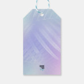 ホログラフィック葉熱帯 ギフトタグ (裏面)