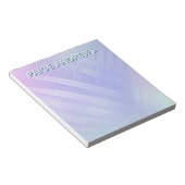 ホログラフィック葉熱帯 ノートパッド (アングル)