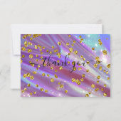 ホログラフィック葬儀サンキューカード サンキューカード (裏面)