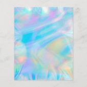 ホログラフィック虹彩模擬バックグラウンド チラシ (裏面)