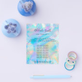 ホログラフィック虹彩模擬バックグラウンド チラシ (シングル)