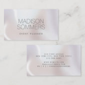 ホログラフィック虹色イベントプランナー 名刺 (正面/裏面)