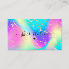 ホログラフィック虹色オパール宝石の紹介カード 紹介カード