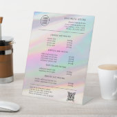 ホログラフィック虹色オパール |価格 台座サイン (インサイチュ)