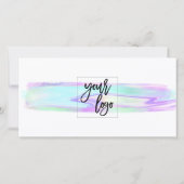 ホログラフィック虹色ギフトカードの追加ロゴ (裏面)