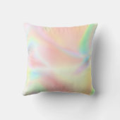 ホログラフィック虹色モノグラパーソナライズされたム クッション (裏面)