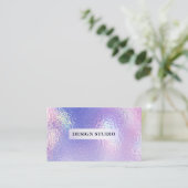 ホログラフィック質感名刺 名刺 (スタンド正面)