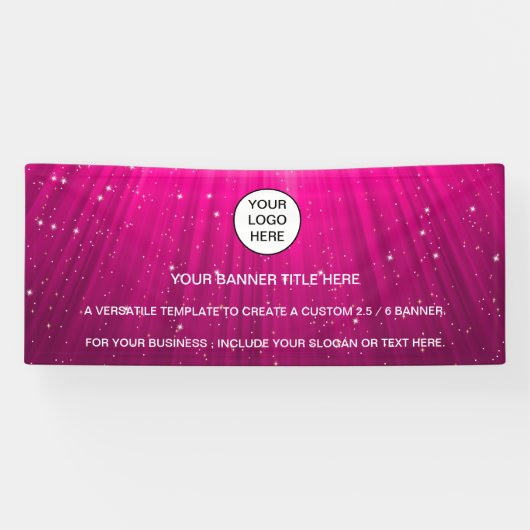 ホログラフィック輝くオパール虹色のビジネス徴候 横断幕 (横)