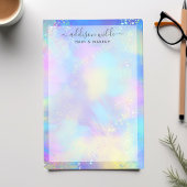 ホログラフィック輝くオパール虹色のビジネス ポストイット