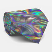 ホログラフィック銀 ネクタイ (ロール)