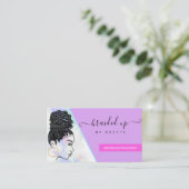 ホログラフィック雲毛髪編組スタイリスト 名刺 (スタンド正面)