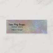 ホログラフィック(ばちゃばちゃ)跳ねるジュエリー表示名刺 スキニー名刺 (正面)