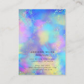 ホログラフィック イリデセント ネックレス イヤリング ディスプレイ 名刺 (裏面)