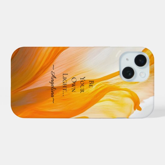 ホログラフィック エステティック iPhone 15ケース (裏面横)