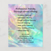 ホログラフィック オフィス クリーニング サービス チラシ (裏面)