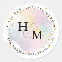 ホログラフィック カラー ゴールド スクリプト アンパサンド