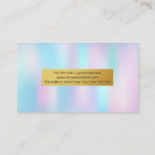ホログラフィック グラデーション 名刺 (裏面)