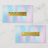 ホログラフィック グラデーション 名刺 (正面/裏面)