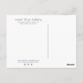 ホログラフィック グリッター ベーカリー, スイーツ ポストカード (裏面)