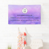 ホログラフィック スパークル オパール イリデセント ビジネス サイン 横断幕 (インサイチュ)