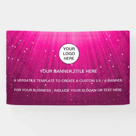 ホログラフィック スパークル オパール イリデッセント ビジネス サイン 横断幕 (横)